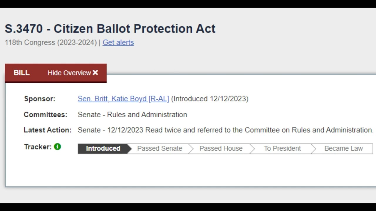 S. 3470 118th - Vote Integrity Preservation, Hopefully