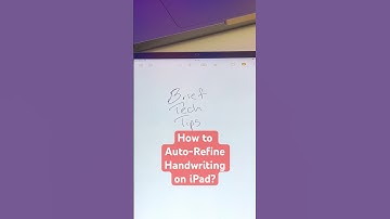 How to auto refine handwriting on iPad? #ipadtips #ipadtricks #howtotiktok#smarttech #ipados18