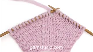How To Inc 1 Stitch Towards The Right And 1 Stitch Towards The Left With Yarn Overs Back And Forth