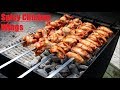 Spicy Chicken Wings Skewers