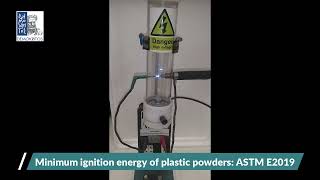 Minimum ignition  energy of plastic powders ASTM E2019