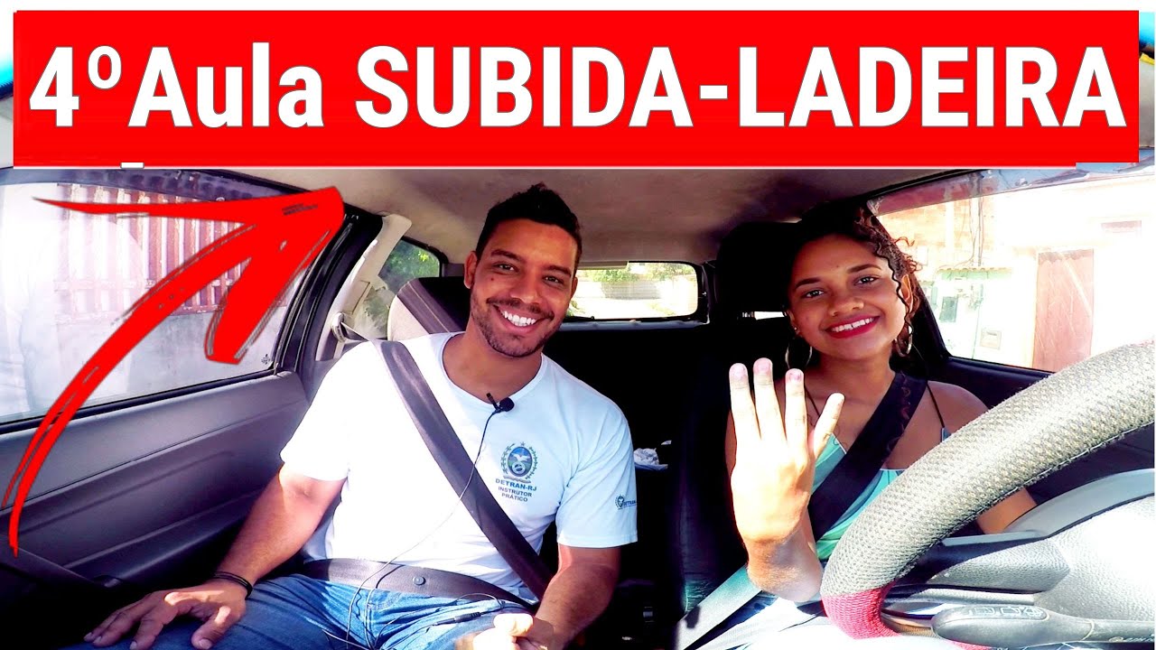 QUARTA AULA  de Direção na Autoescola SUBIDA LADEIRA  ep.04