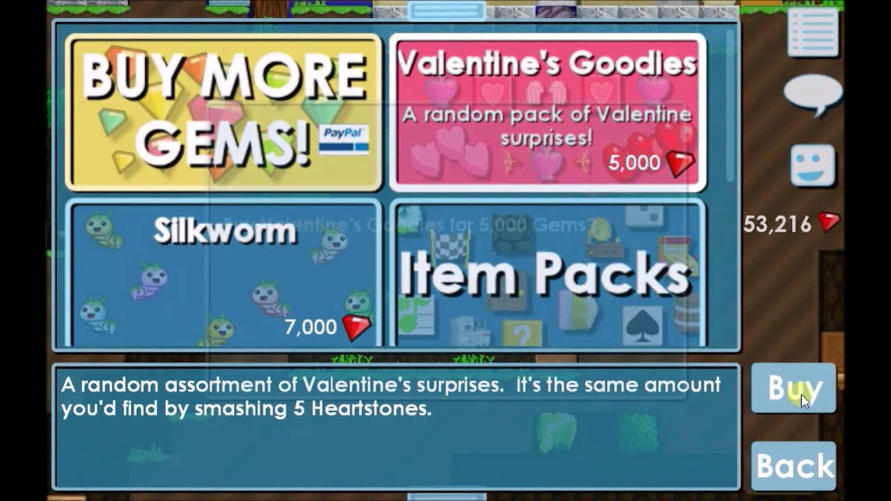 Growtopia valentine's day Growtopia - Buying 40+ Valentine Packs 2016 - YouTube