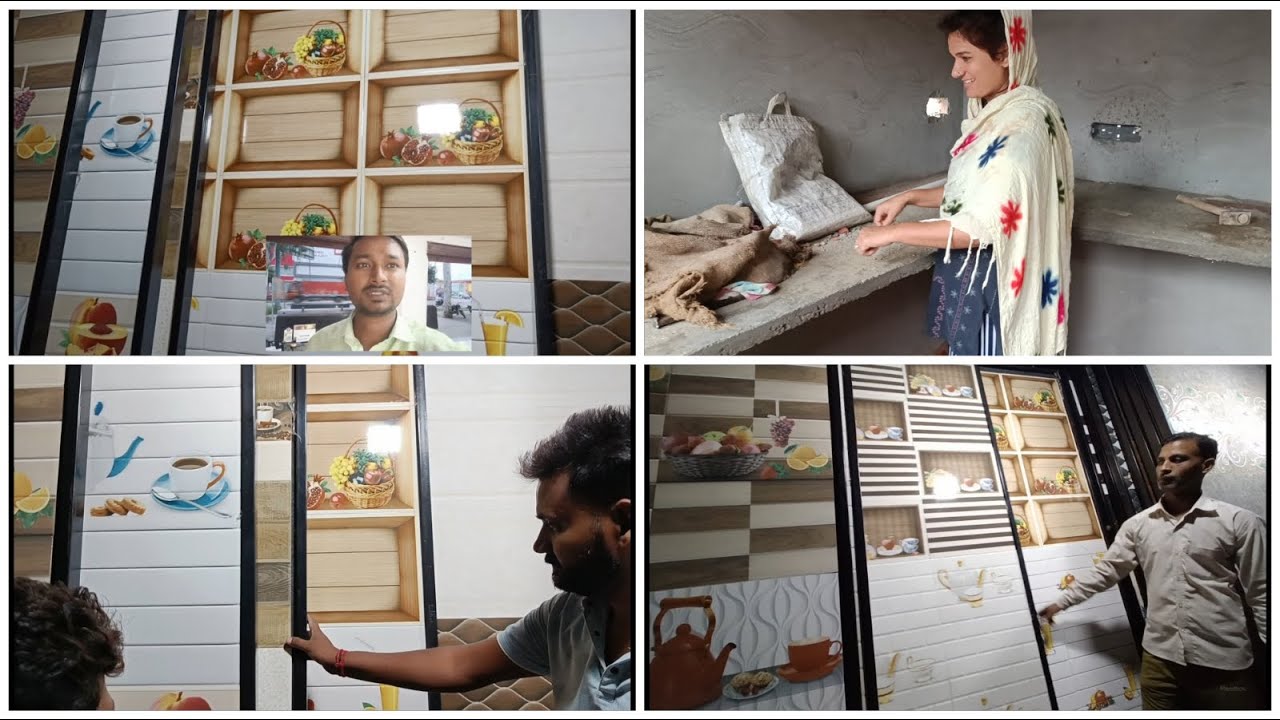 Kitchen Ke Liye Kitni Sundar Tiles Kya Size Kitchan Ka..... YouTube