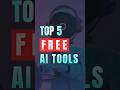 Get Ahead of the Game: 5 Free AI Tools You Can't Afford to Miss #ai #shorts