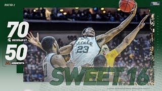Michigan State vs. Minnesota: Second round NCAA tournament extended highlights