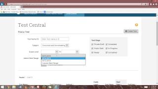 How to Find a Test on SchoolNet