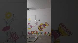 Information Wall painting 🎨 for kg 1,2,3 class#classroom #art #painting#education #school#creative#kg1#kg2 #kg3 Update