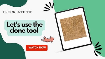 Let’s use the clone tool in Procreate
