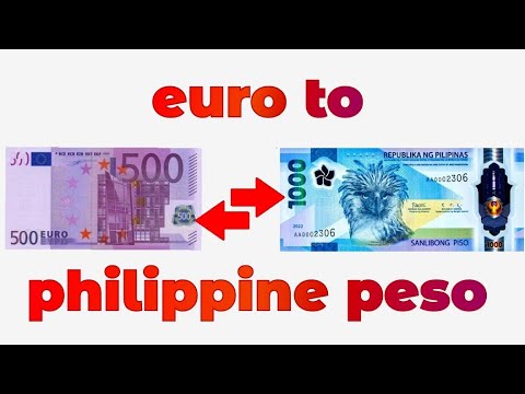 Euro To Philippine Peso Exchange Rate Today | EUR To PHP | Euro To Peso | Euro Rate In Philippines