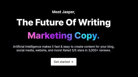 Jasper, the best AI story/script generator of 2022