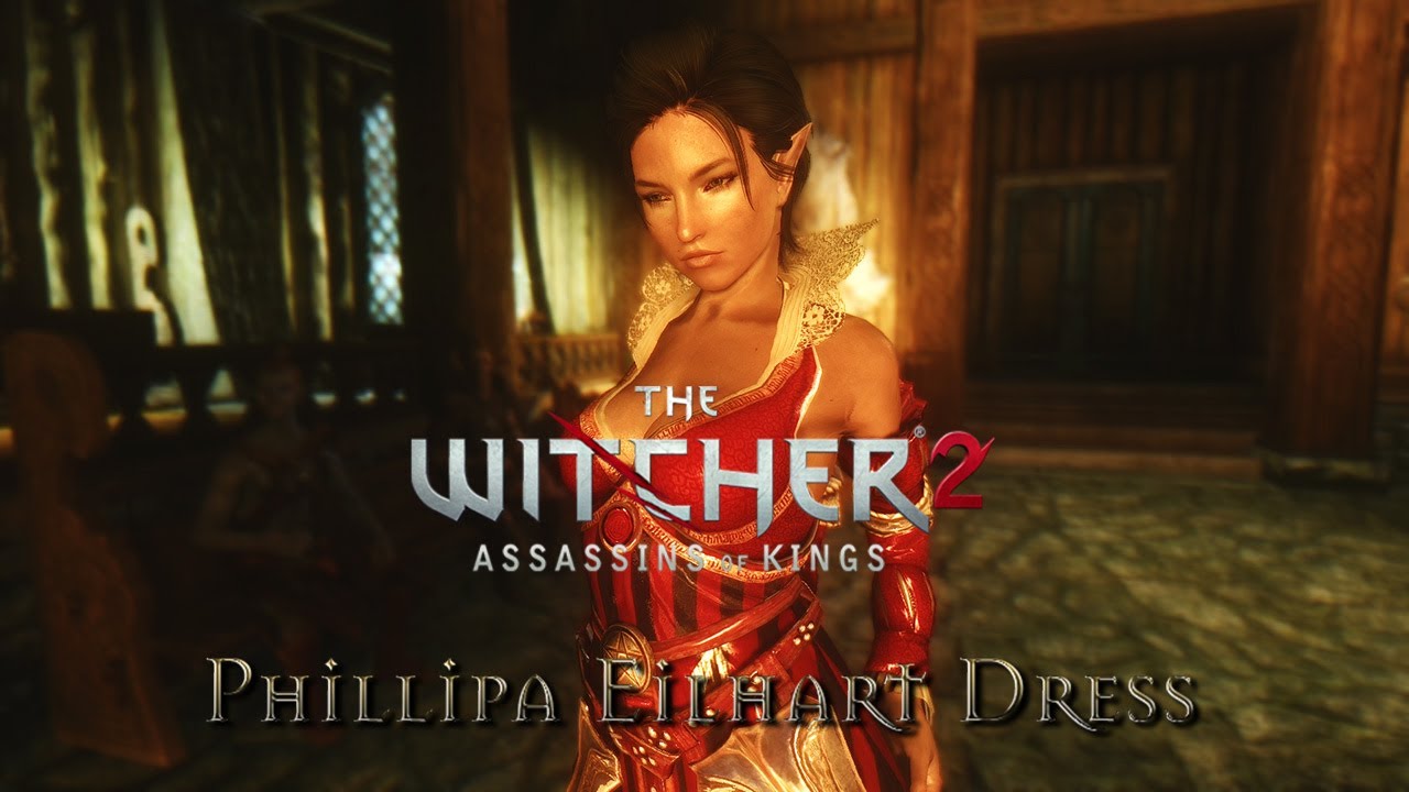 TES V - Skyrim Mods: The Witcher 2 - Eilhart Dress 