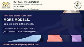 FHA Credit-Score Update | January 2027 Timing | Mary Taylor-Wiley