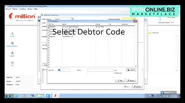 MILLION ACCOUNTING | How To Maintain Debtor Credit Note | IPOHONLINE