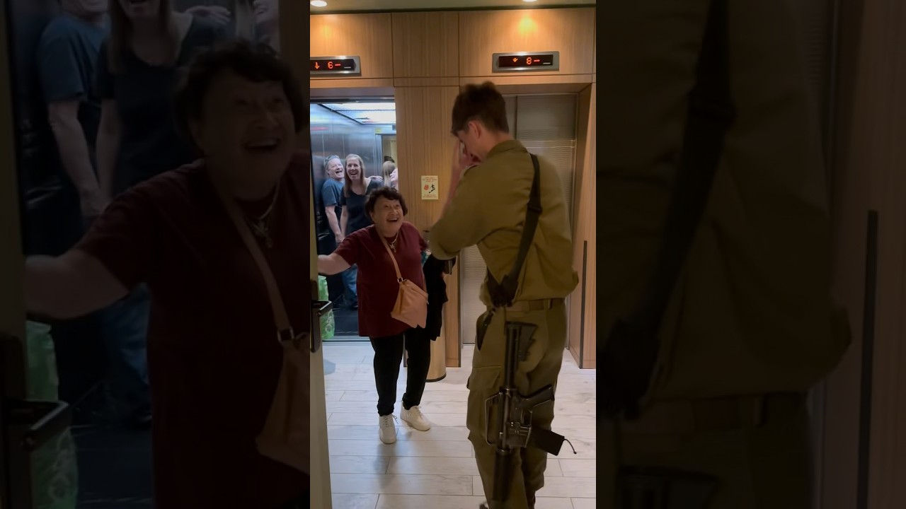He Broke Down CRYING when his Grandma recognized him. Soldier returns from war. #israel