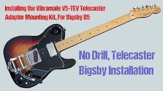 No Drill Install of a Bigsby on a Telecaster #fender #fendertelecaster #bigsby