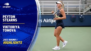 Peyton Stearns vs. Viktoriya Tomova Highlights | 2023 US Open Round 1