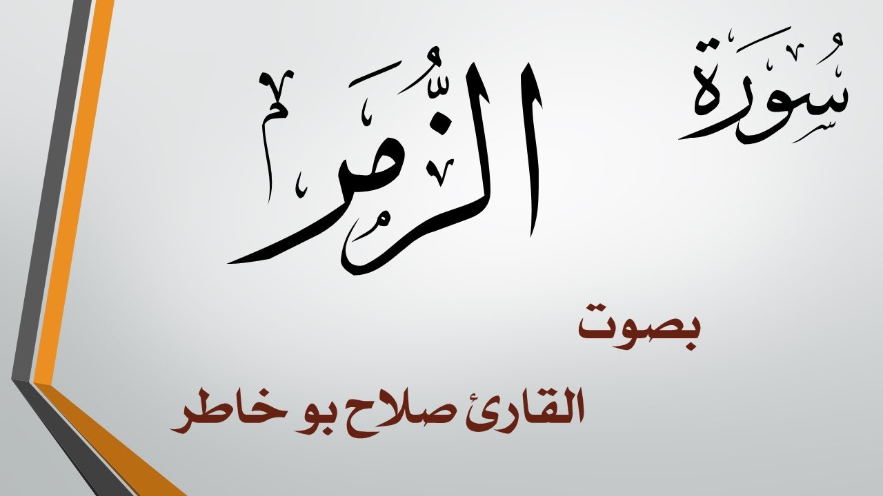 039 سورة الزمر .. صلاح بو خاطر