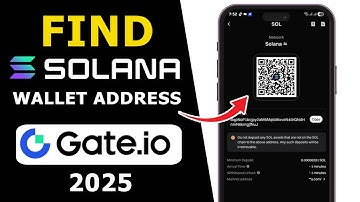 How to Find Solana (SOL) Wallet Address on Gate.io