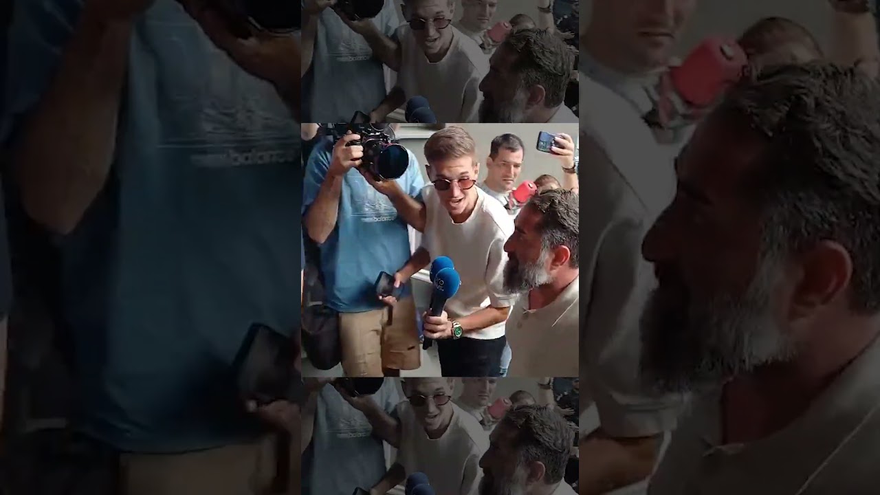 Ionel Rusen îmbrâncește jurnaliștii la intrarea în DIICOT
