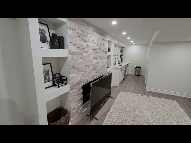 Finished basement in the Whitby area