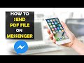 How To Send PDF File on Facebook Messenger (2022)