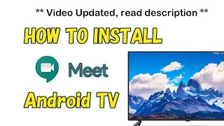 How to install MEET apk on Android TV or Mi Box S