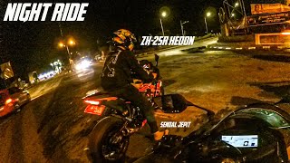 NIGHT RIDE AT JEMBER CITY WITH KAWASAKI ZX-25R HEDON !