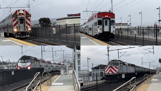 Caltrain Cloudy Day Actions at San Bruno Station (4/7/23) screenshot 2