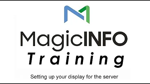 Setting up your display for the server