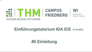 Einführungstutorium IDA ICE (4.8 SP2) - Einleitung (2 von 26)