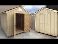 Building a pre-cut wood shed - Side-by-side review - Backyard Discovery vs Handy Home