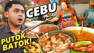 Cebu PUTOK BATOK Street Food Tour! Pata Humba, Lechon, Laman Loob at Paksiw! Don't TRY this!