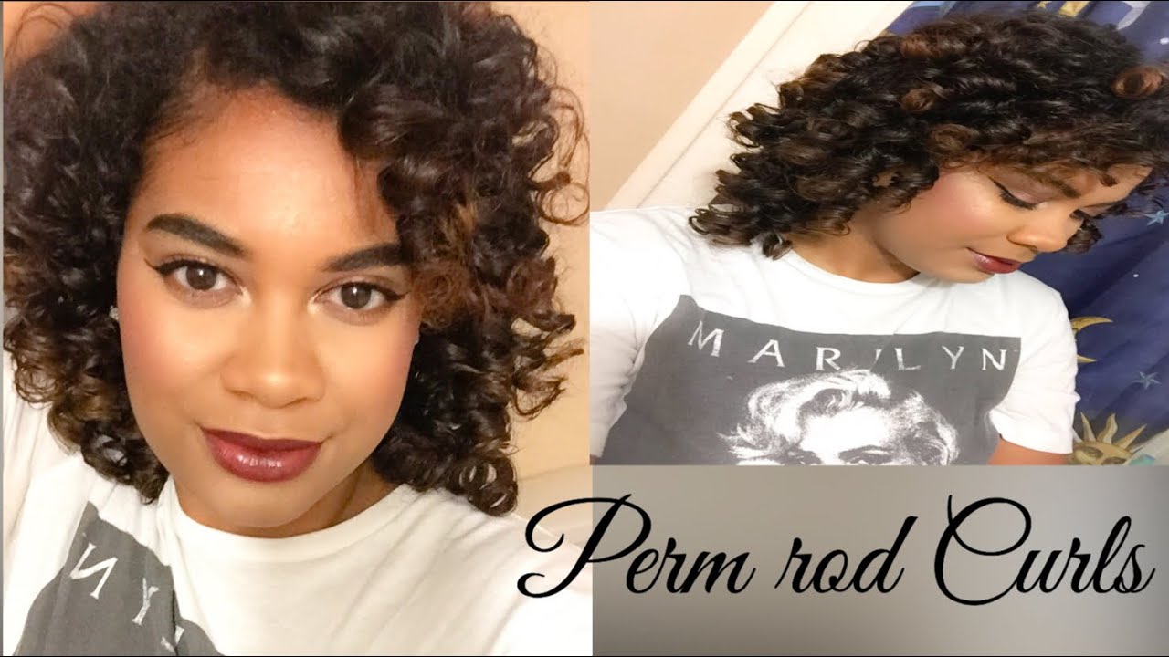 Holiday Glam// Heatless Soft Curls Tutorial | Perm rod set - YouTube