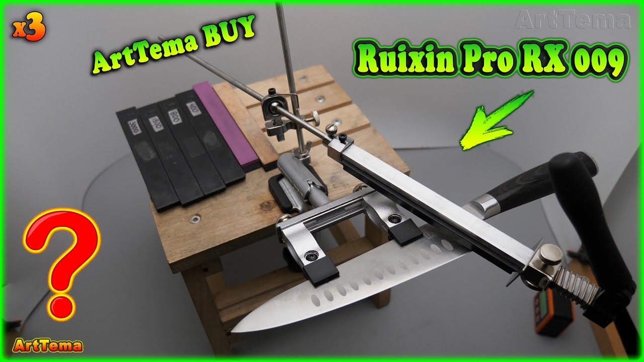 Ruixin Pro RX009 knife sharpening system  Sharpening kitchen knife on  knife sharpener Ruixin Pro 5. 