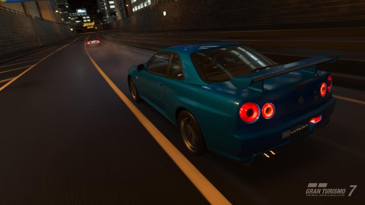 Gran Turismo 7 - Nissan R34 GT-R V-spec ll Nur '02 - YouTube