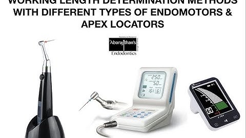 MODERN,SIMPLIFIED WORKING LENGTH DETERMINATION METHOD WITH APEX LOCATOR INTEGRATED TO ENDOMOTOR