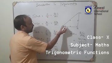 Class- X, Subject- Maths, Trigonometric Functions, Rawal International School