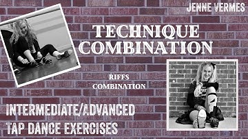 TAP DANCE TUTORIAL - Riffs Combination - Intermediate/Advanced Technique Exercise