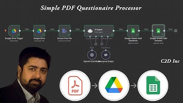 Automate PDF Questionnaire Extraction to Google Sheets Using AI & n8n | No-Code Tutorial