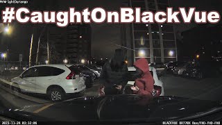 Dash Cam Footage Shows Unsuccessful Car Theft Attempt #CaughtOnBlackVue