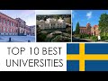 Top 10 best universities in sweden  top 10 mejores universidades de suecia