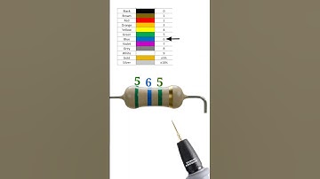 5600000 ohm resistor color code // 5.6 mega ohm resistor color code // #shortvideo