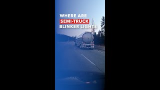 Where are the Blinker Lights on a Semi Truck