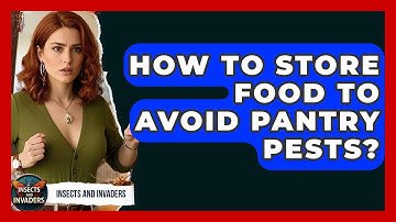 How To Store Food To Avoid Pantry Pests? - Insects and Invaders