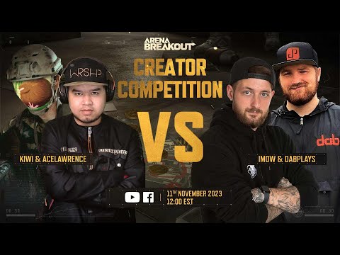 ARENA BREAKOUT GLL EVENT - IMOW & DAB vs KIWI & ACE (2 MIN DELAY)