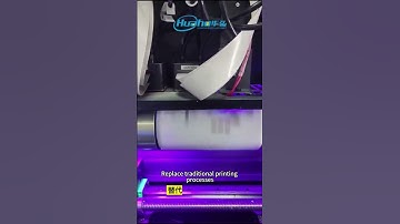 360 rotary UV printer, capable of printing exquisite patterns all over the bottle #bottle printing