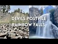 Devils Postpile to Rainbow Falls Trail Mammoth Lakes California Devils Post Pile National Monument