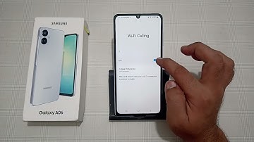 how do enable Wi Fi calling in Samsung galaxy A06, Wi Fi calling chalu Karen