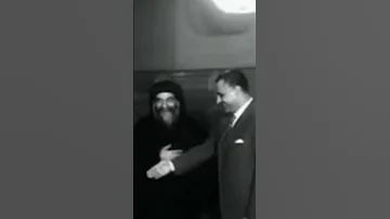 جمال عبد الناصر يستقبل البابا كيرلس السادس بالقصر الجمهوري ١٩٦٠م 